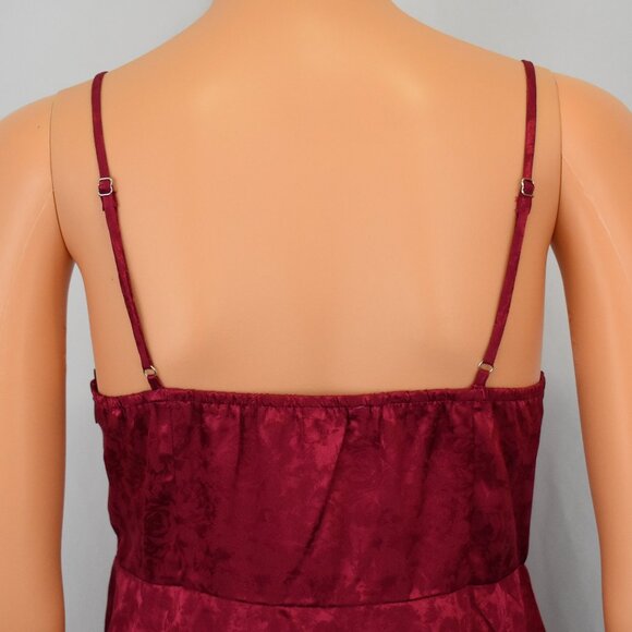 Princess Polly Red Mini Satin Floral Bustier Dress Women's 6 Coquette Romantic - Picture 6 of 10